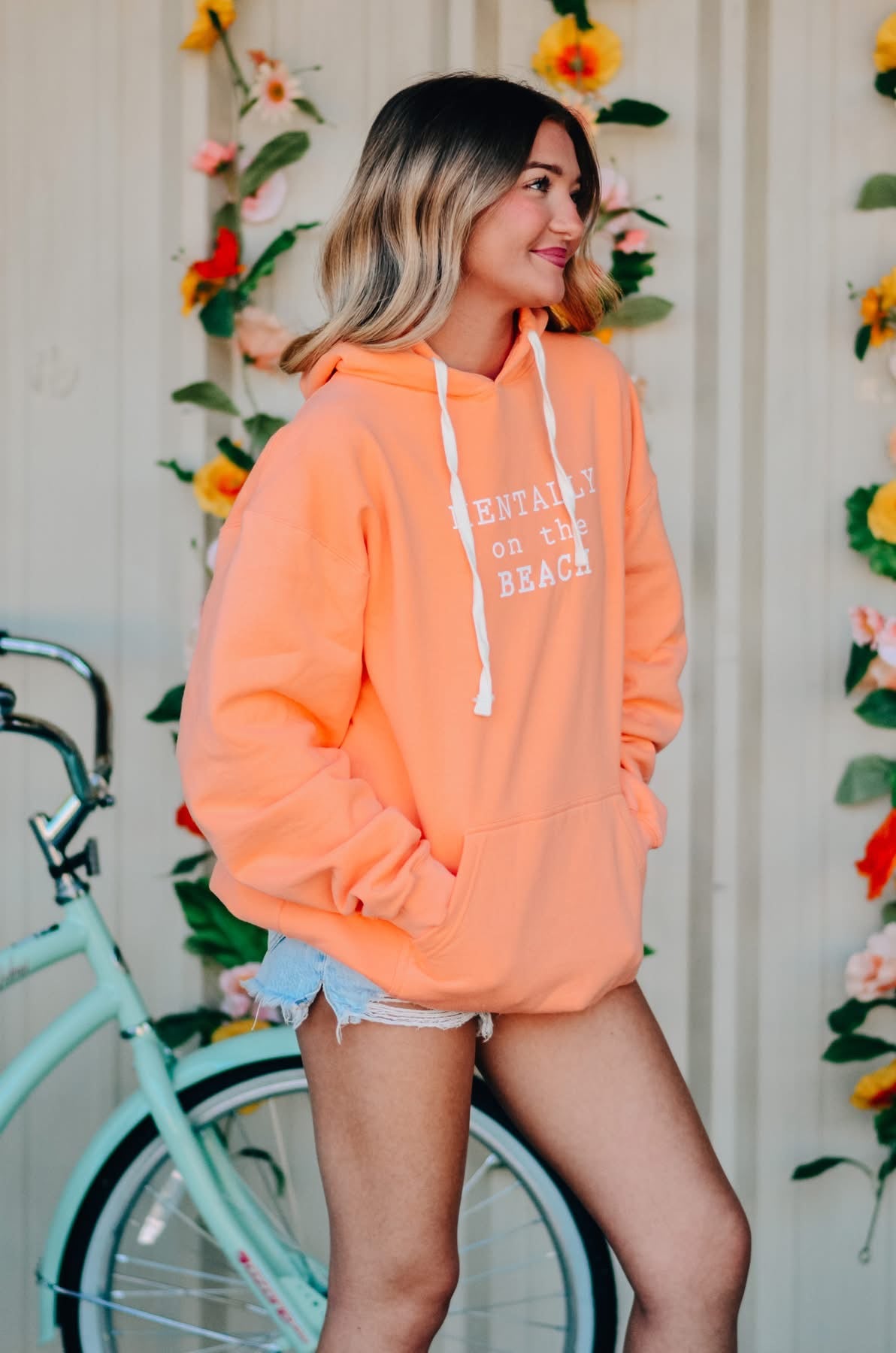 Mentally On the Beach Hoodie *Made to Order*