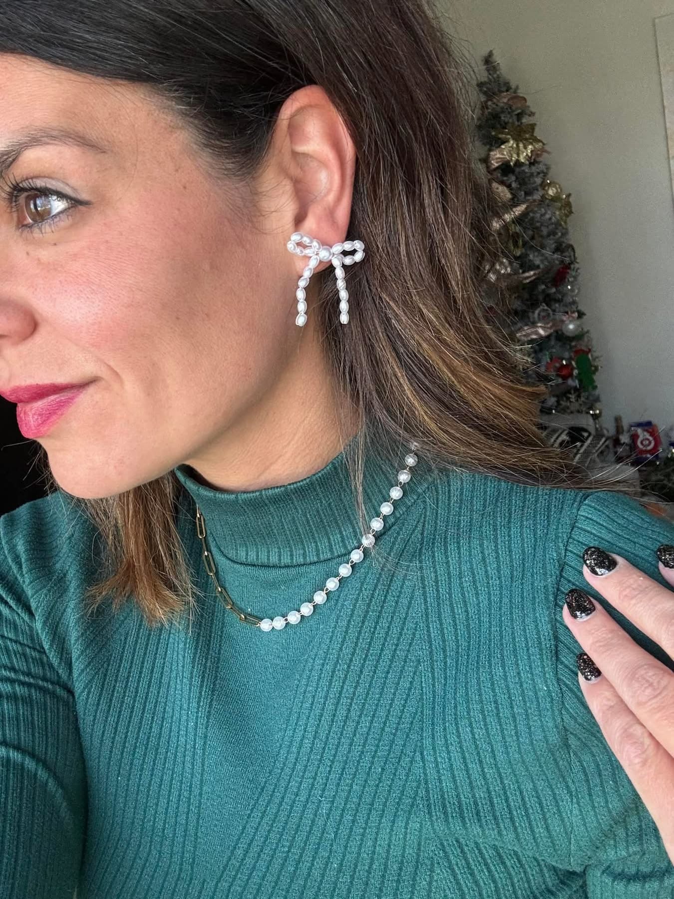 With Love Bow Earrings and Bracelet