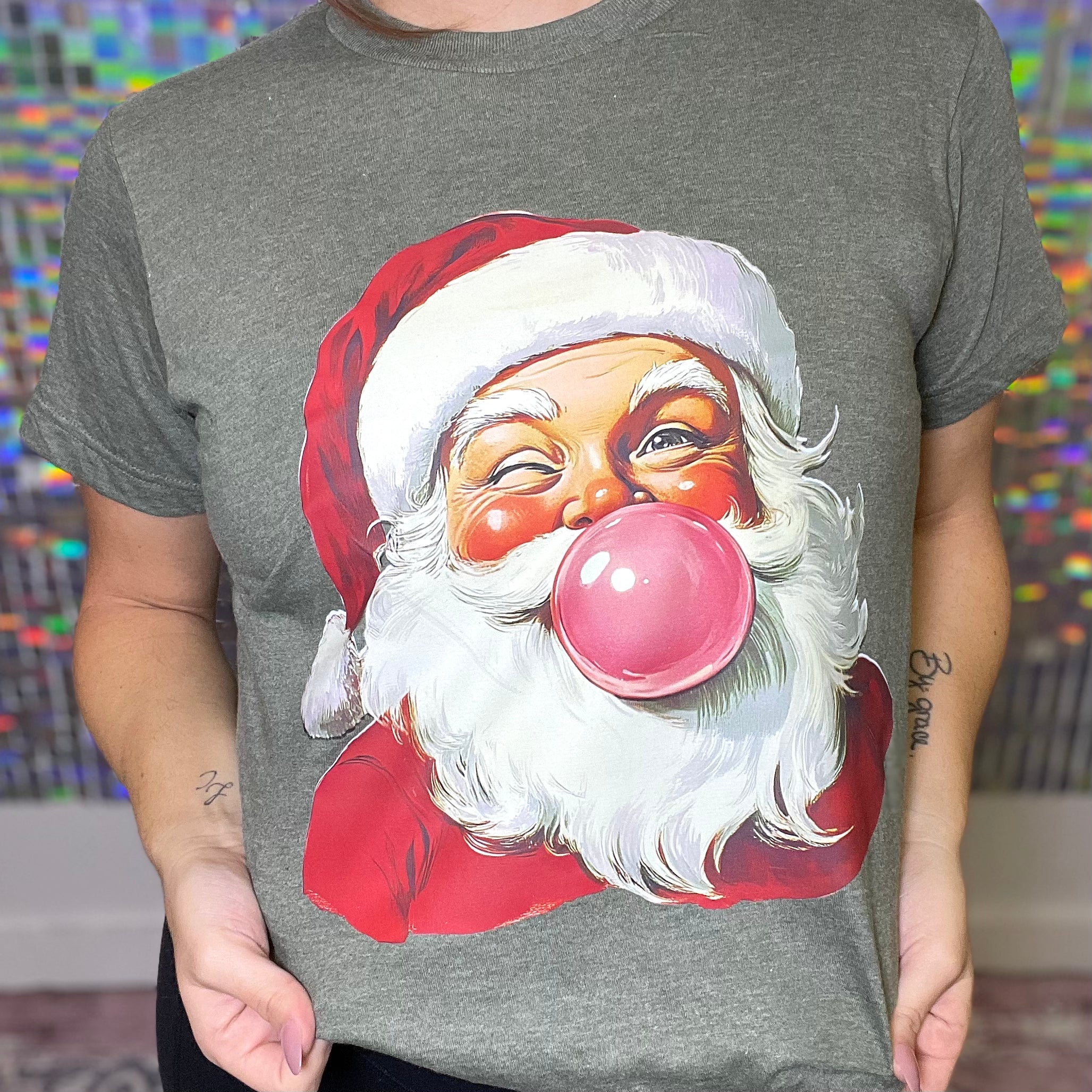 FP Vintage Bubble Gum Santa Graphic Tee