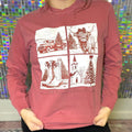 Country LS Small Town Christmas Graphic Tee