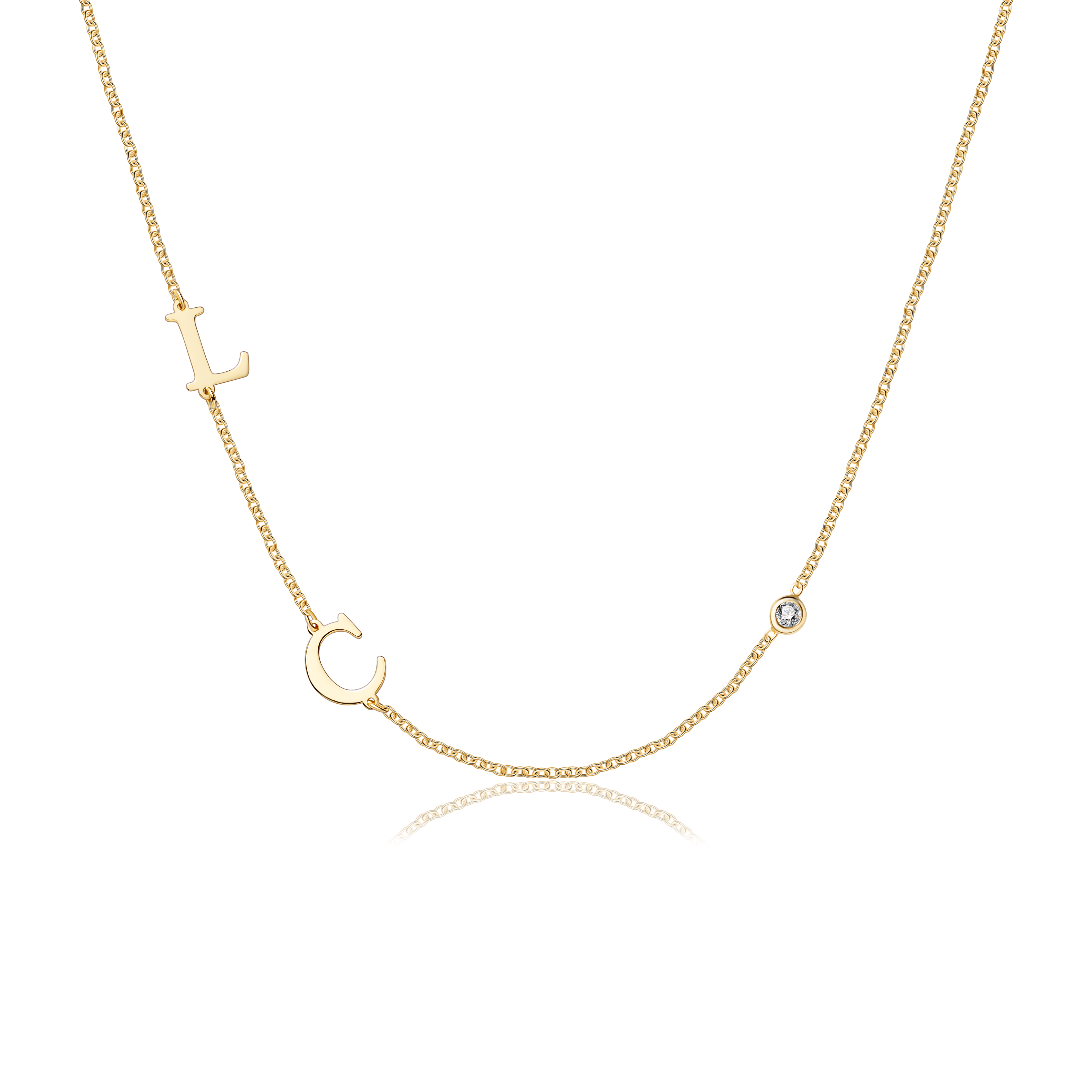 Custom Adore Initial Necklace (Water Resistant)