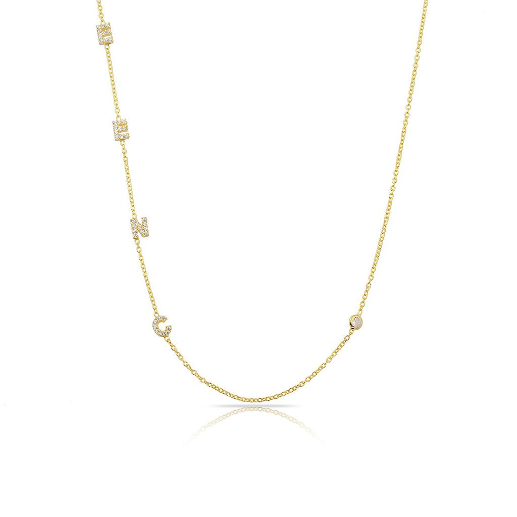 Water Resistant Custom Mini Love Letters Necklace