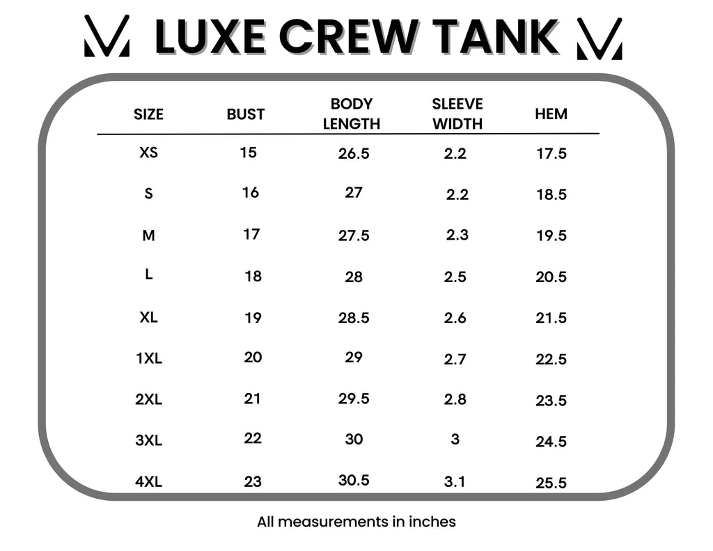 IN STOCK Luxe Crew Tank - Denim FINAL SALE