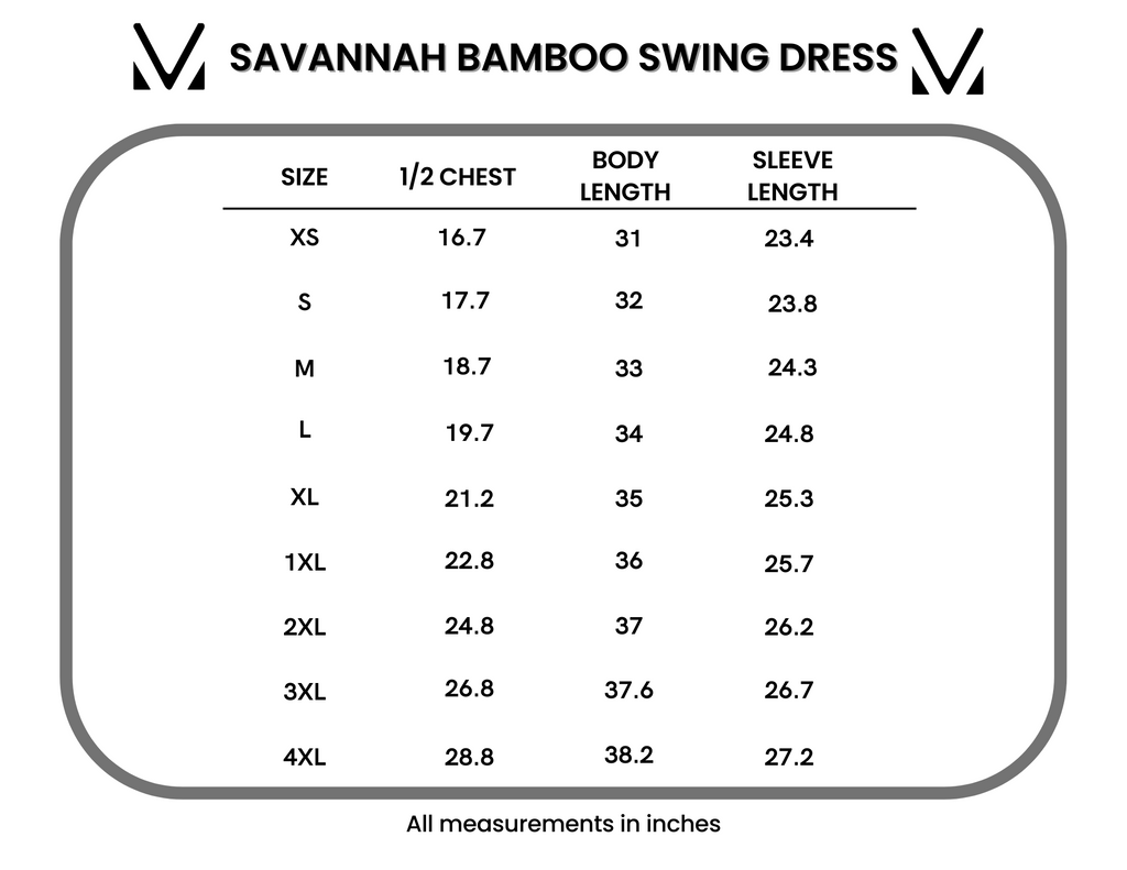 IN STOCK Savannah Bamboo Swing Dress - Black