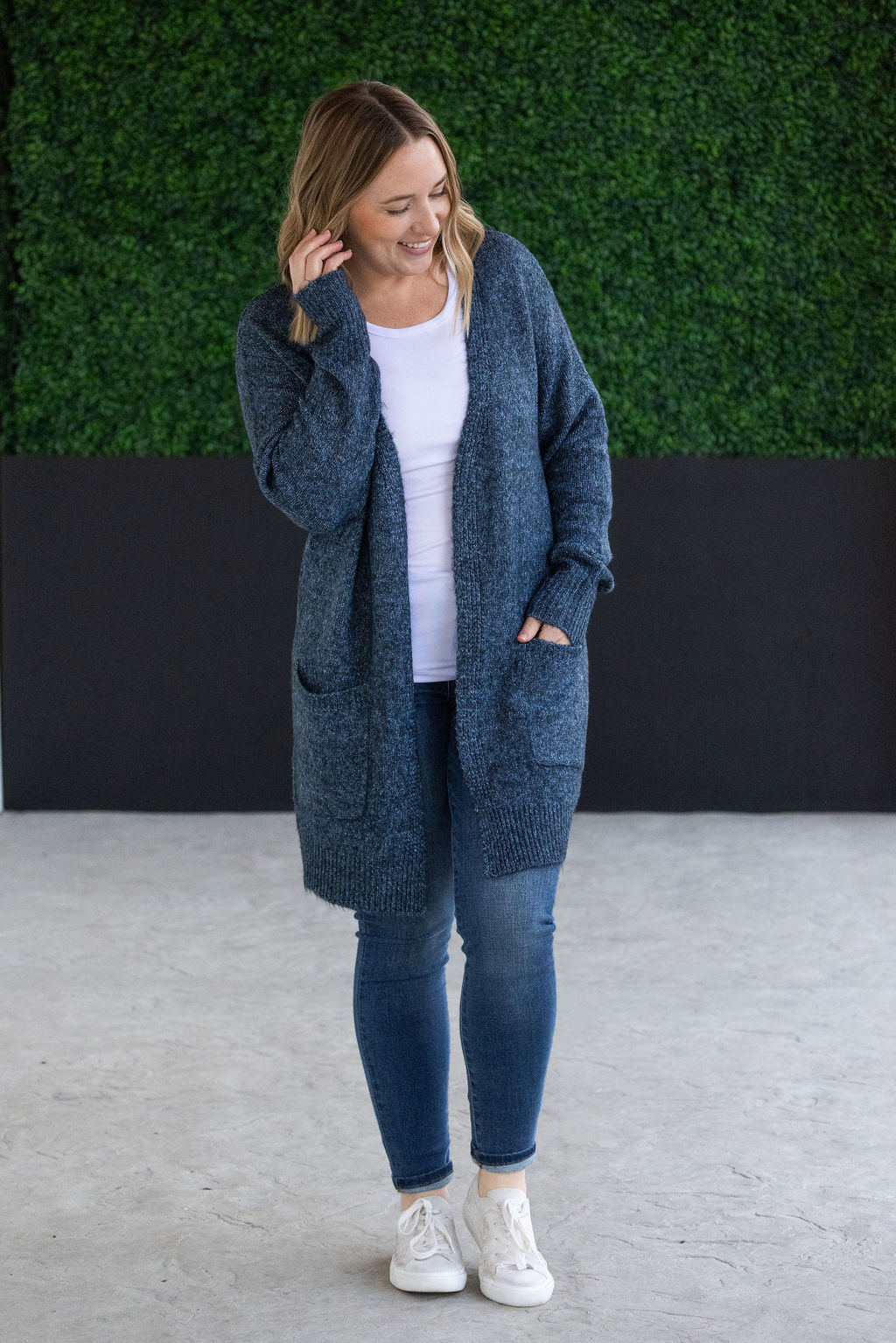 IN STOCK Madison Cozy Cardigan - Midnight Skies