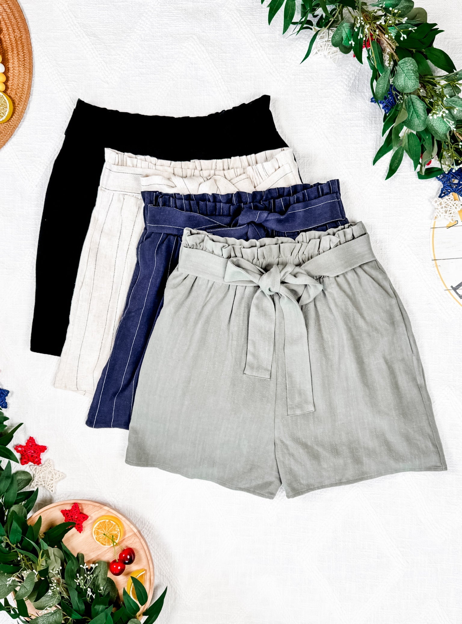 IN STOCK Libby Linen Shorts - Cream FINAL SALE