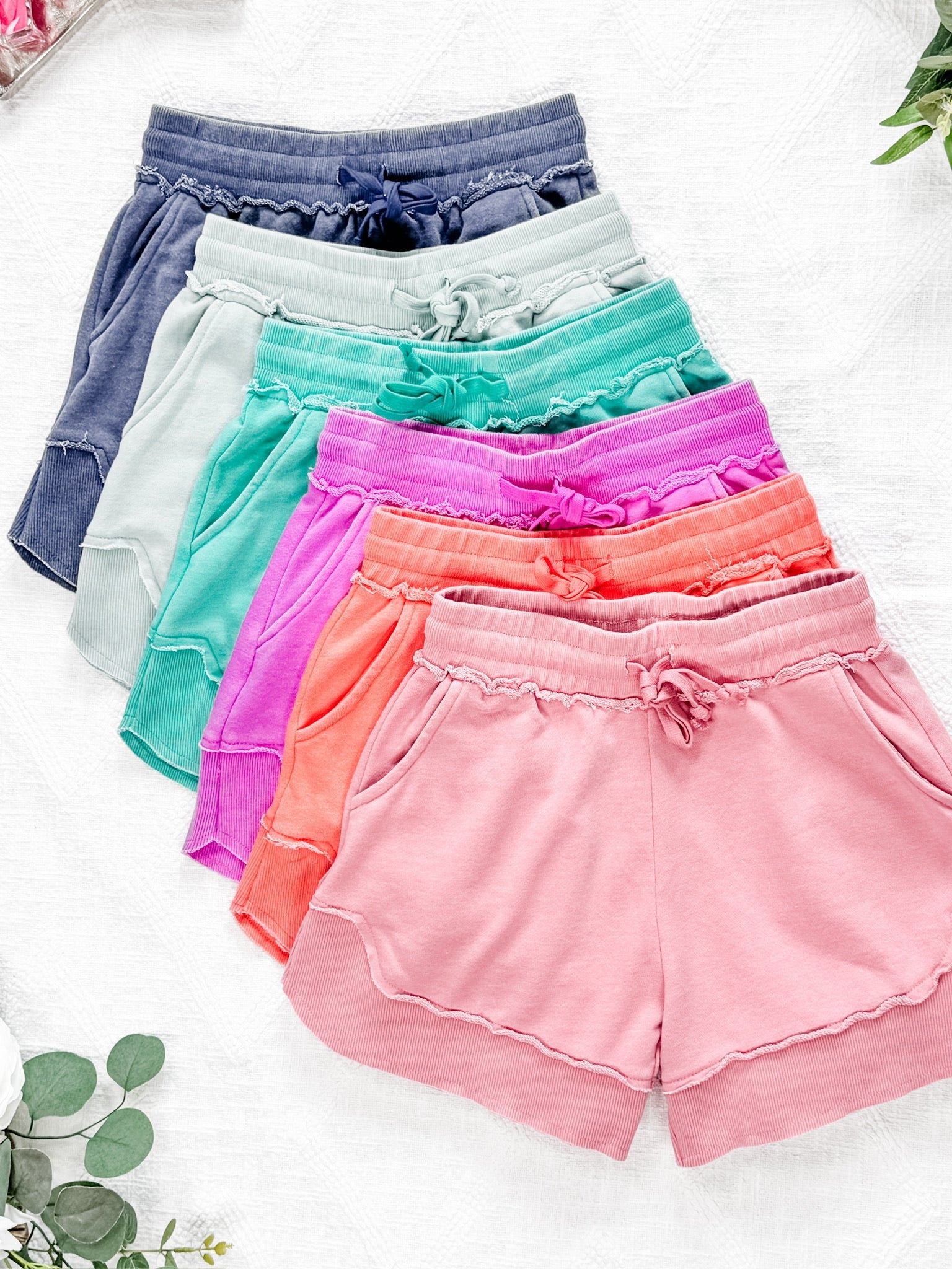 IN STOCK French Terry Stevie Shorts - Vivid Orchid FINAL SALE