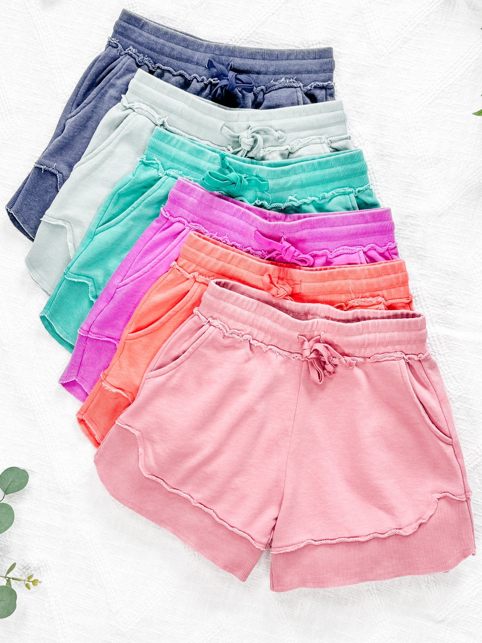 IN STOCK French Terry Stevie Shorts - Vivid Orchid FINAL SALE