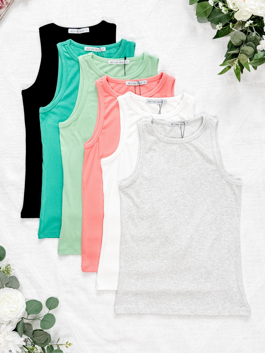 IN STOCK Tara Ribbed Tank - Black FINAL SALE