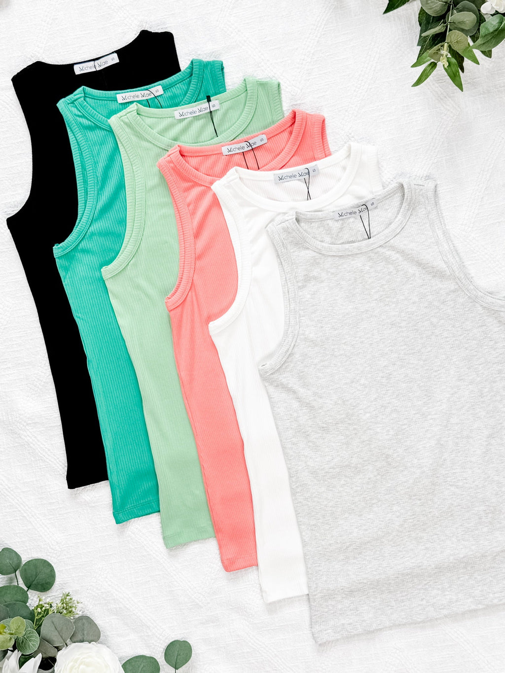 IN STOCK Tara Ribbed Tank - Black FINAL SALE