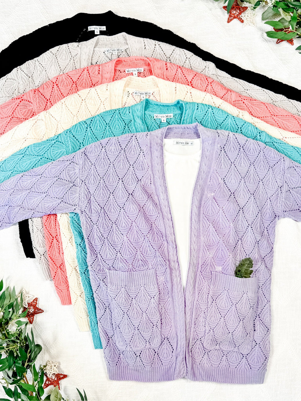 IN STOCK Open Knit Cardigan - Neutral FINAL SALE