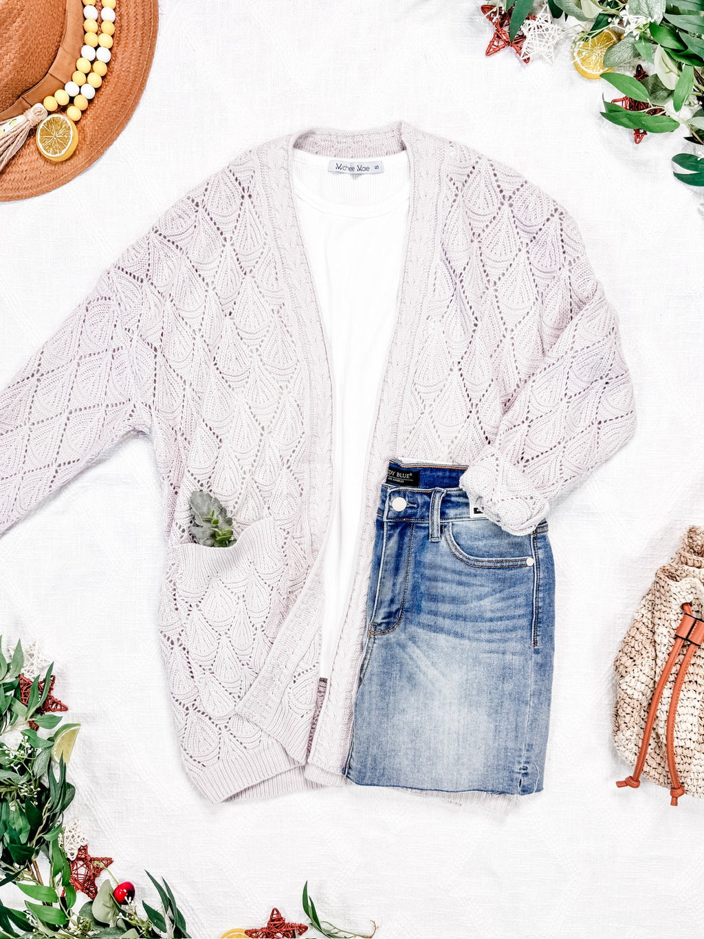 IN STOCK Open Knit Cardigan - Neutral FINAL SALE