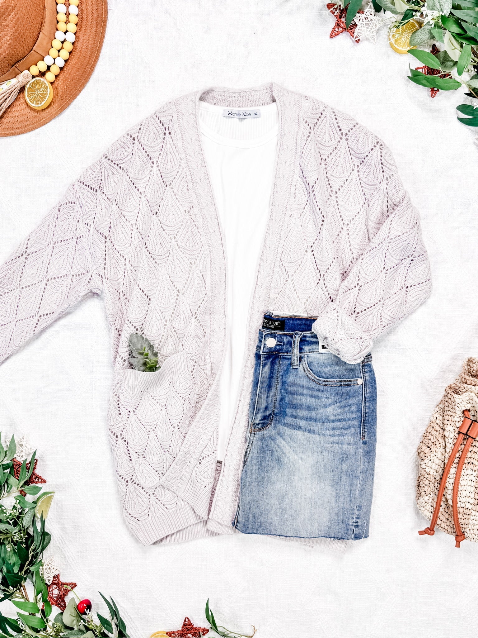 IN STOCK Open Knit Cardigan - Neutral FINAL SALE