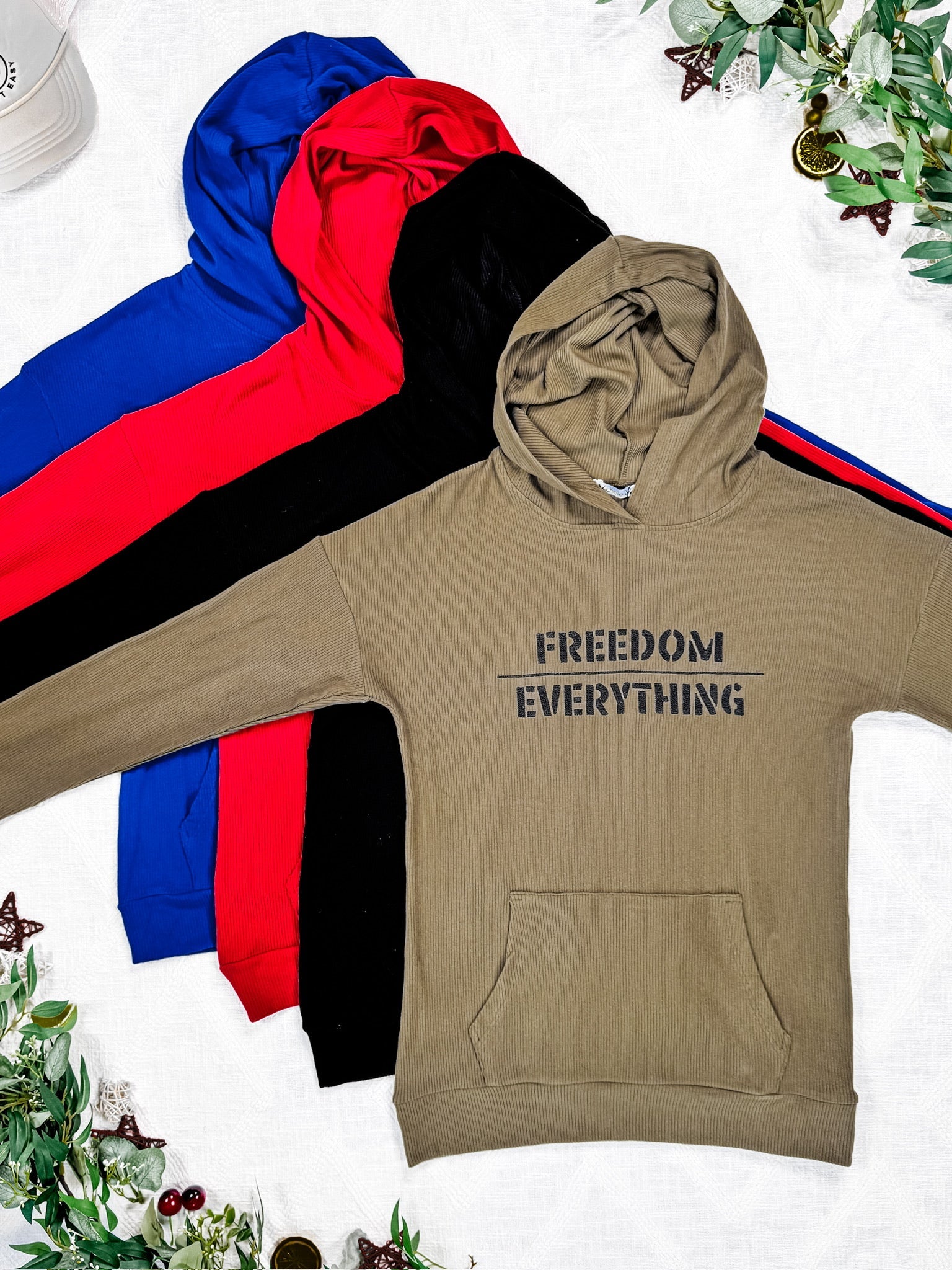IN STOCK Corrine Hoodie - Red USA Sequin