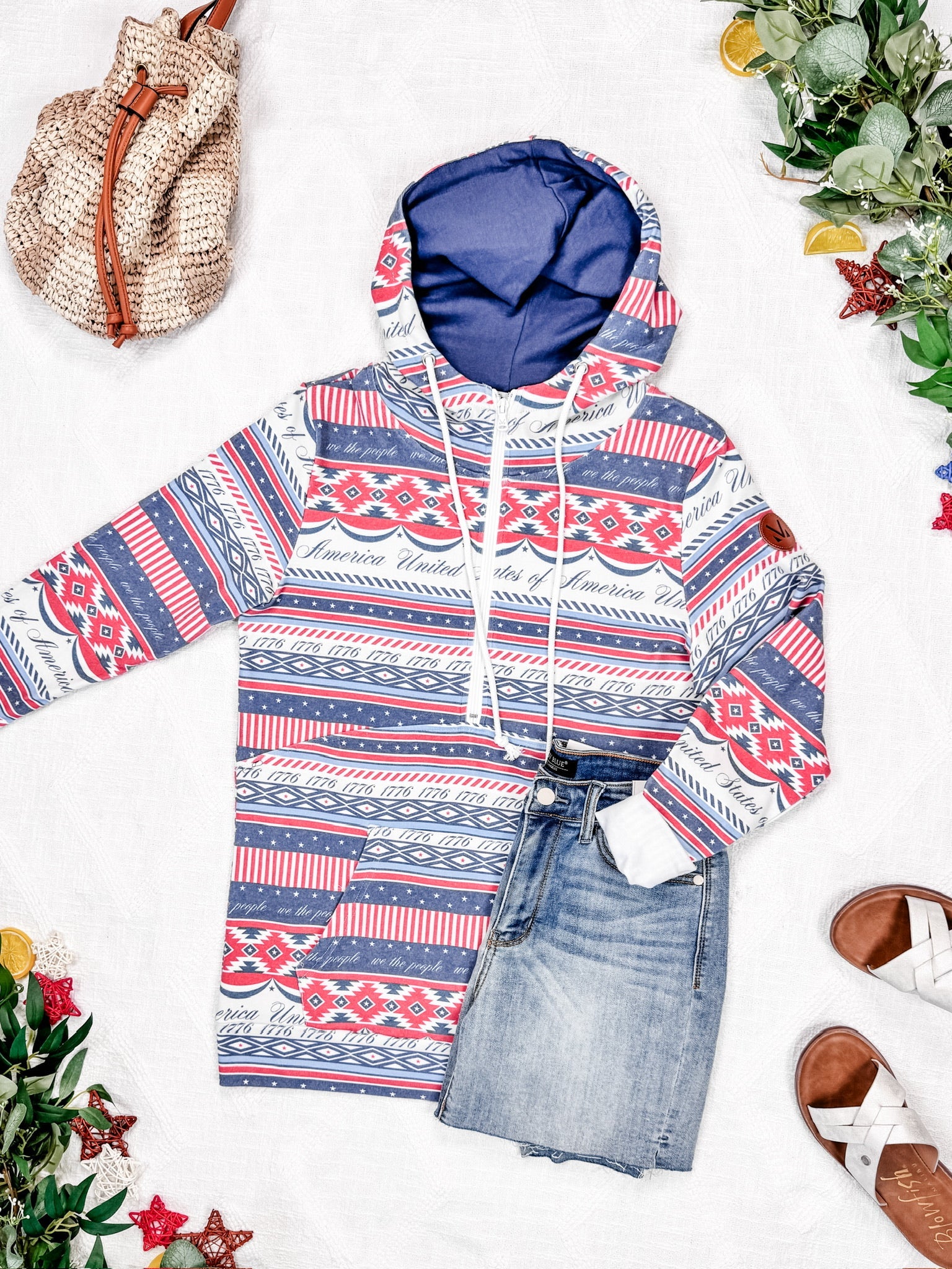 IN STOCK HalfZip Hoodie - American Roots