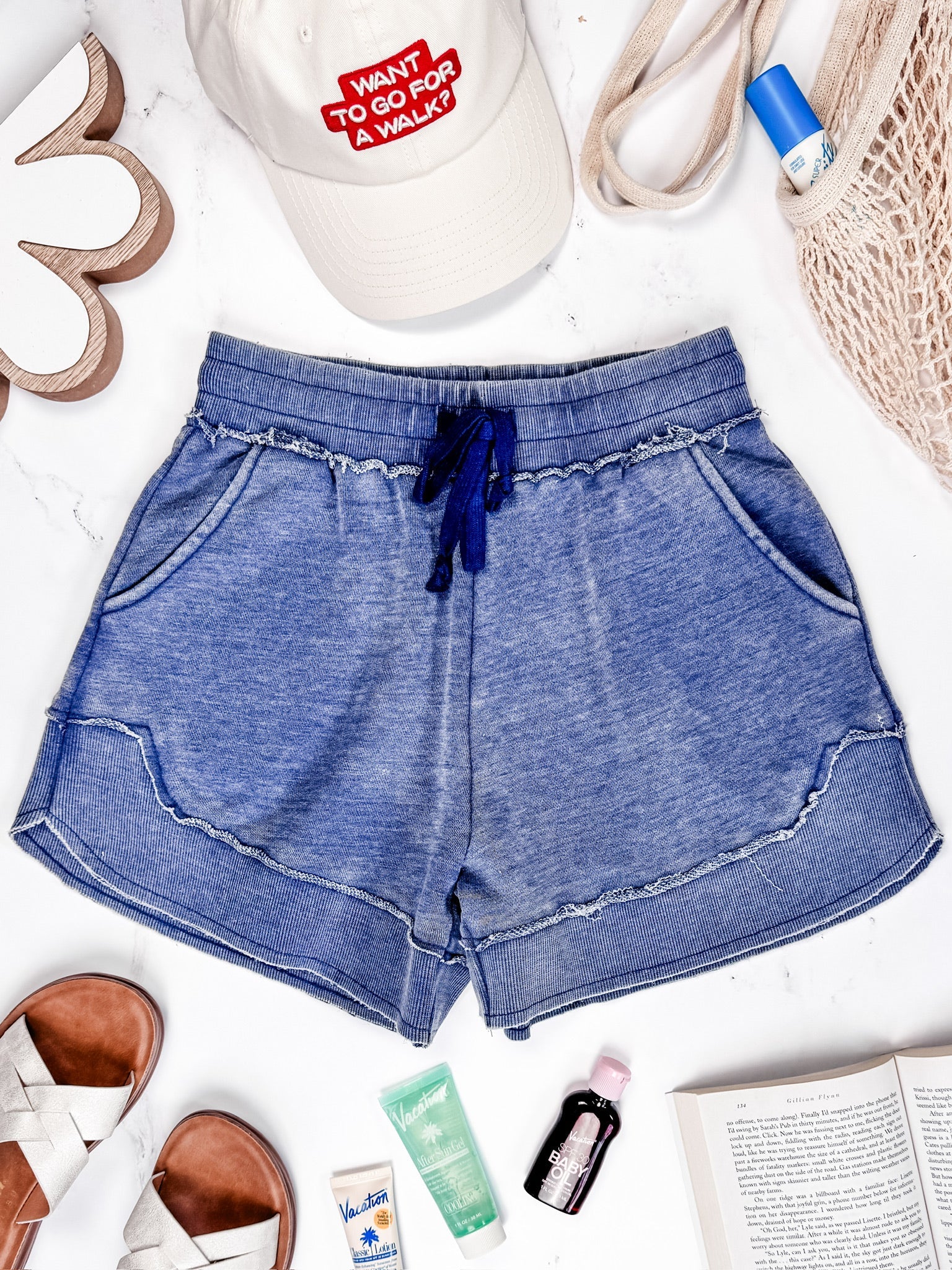 IN STOCK French Terry Stevie Shorts - Nautical Navy FINAL SALE