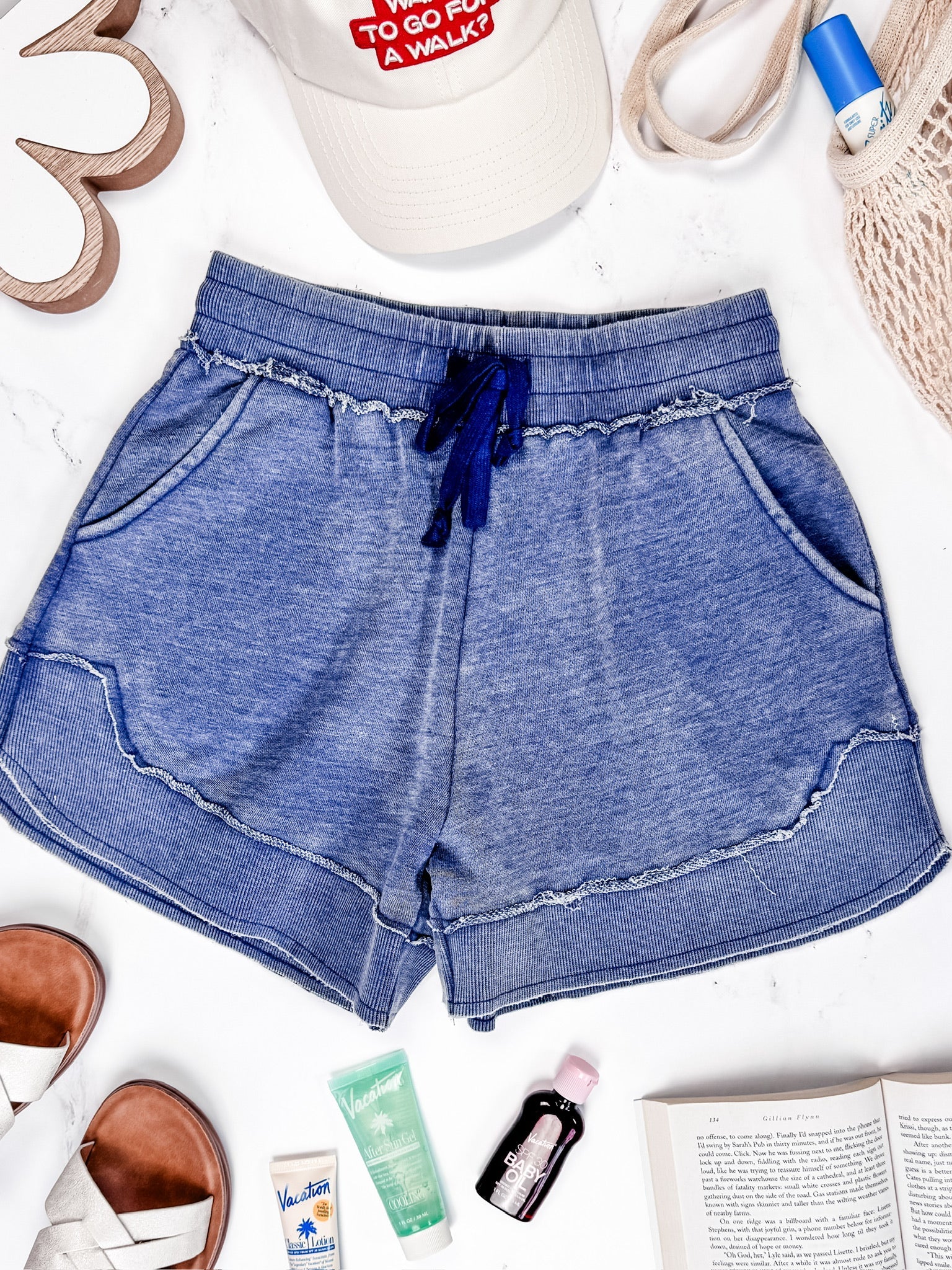 IN STOCK French Terry Stevie Shorts - Nautical Navy FINAL SALE