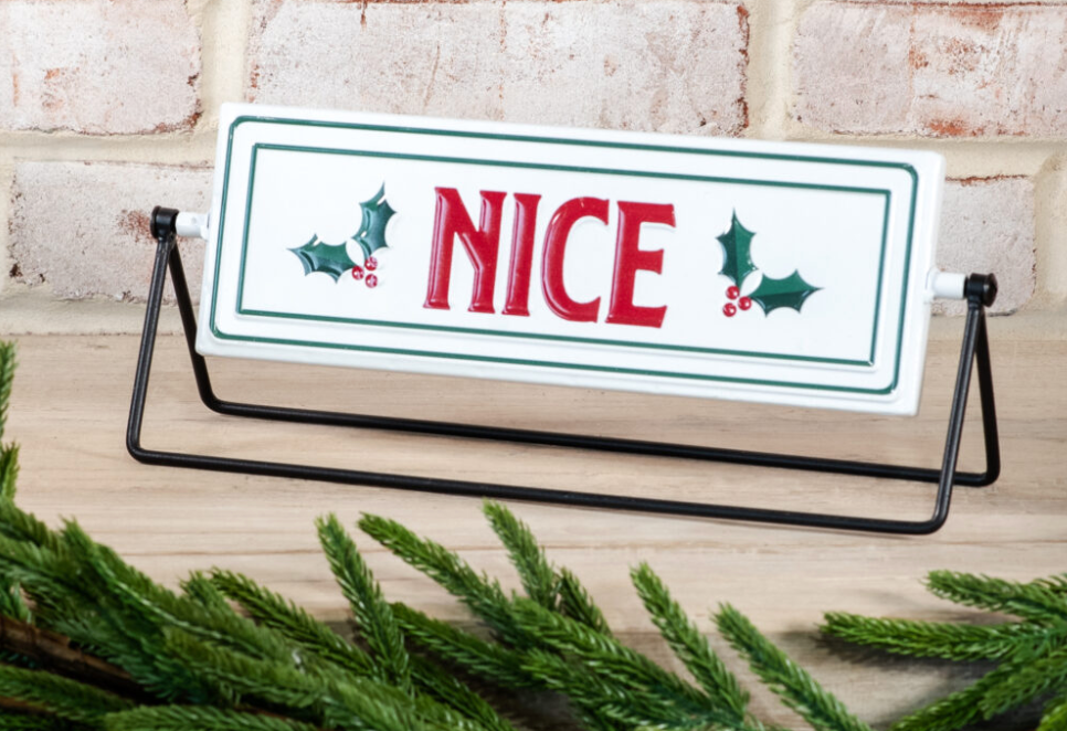 Naughty/Nice Sign