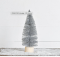 12.6" Silver Glitter Tree