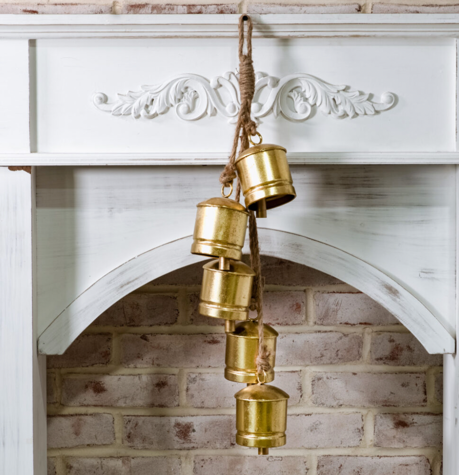 26" Gold Cowbell Hanger