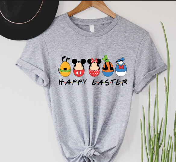 Happy Easter Character Eggs Tee/Sweatshirt