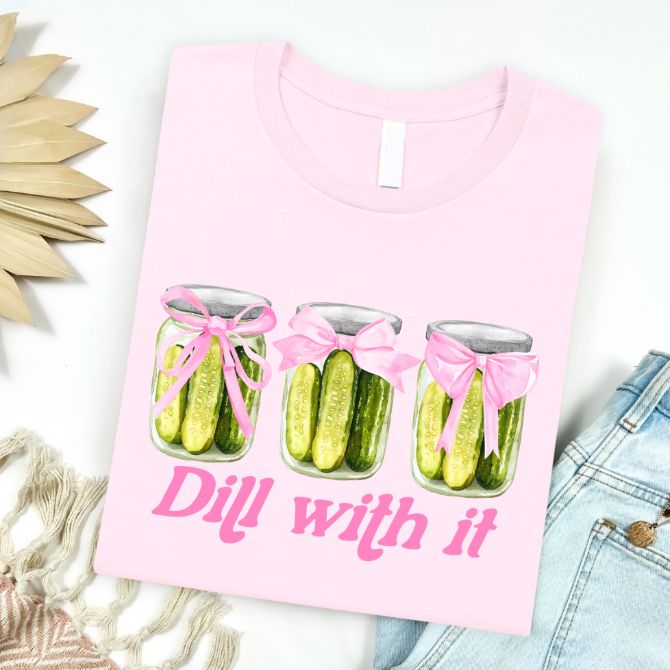 Dill With It Pickle Jar Graphic Tee