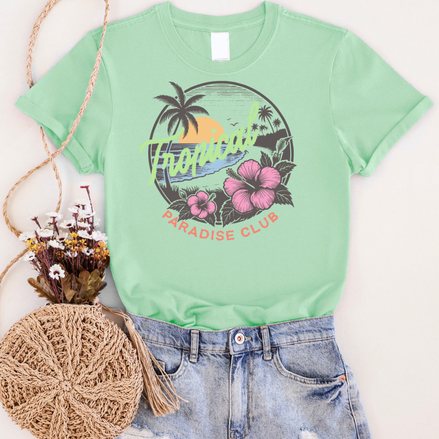 Tropical Paradise Club Graphic Tee