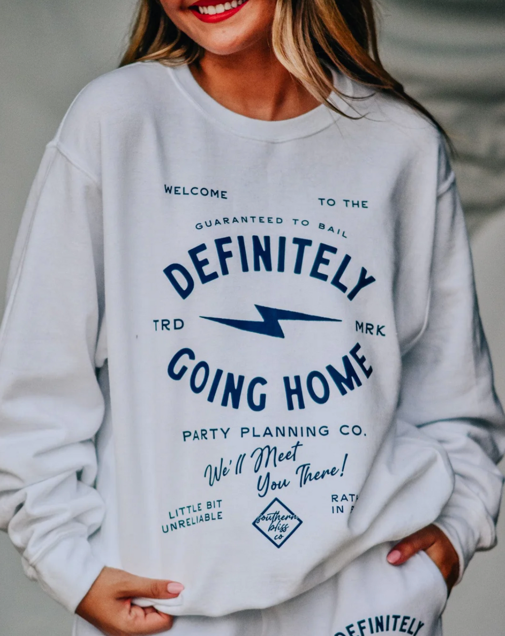 Definitely Going Home Crewneck by Southern Bliss