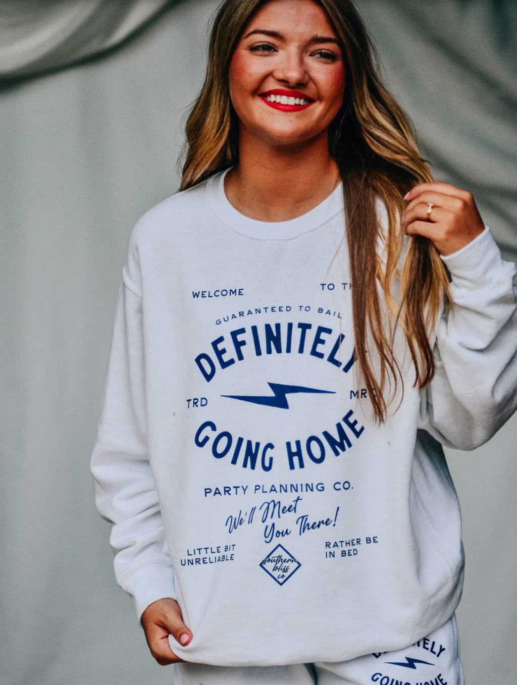 Definitely Going Home Crewneck by Southern Bliss