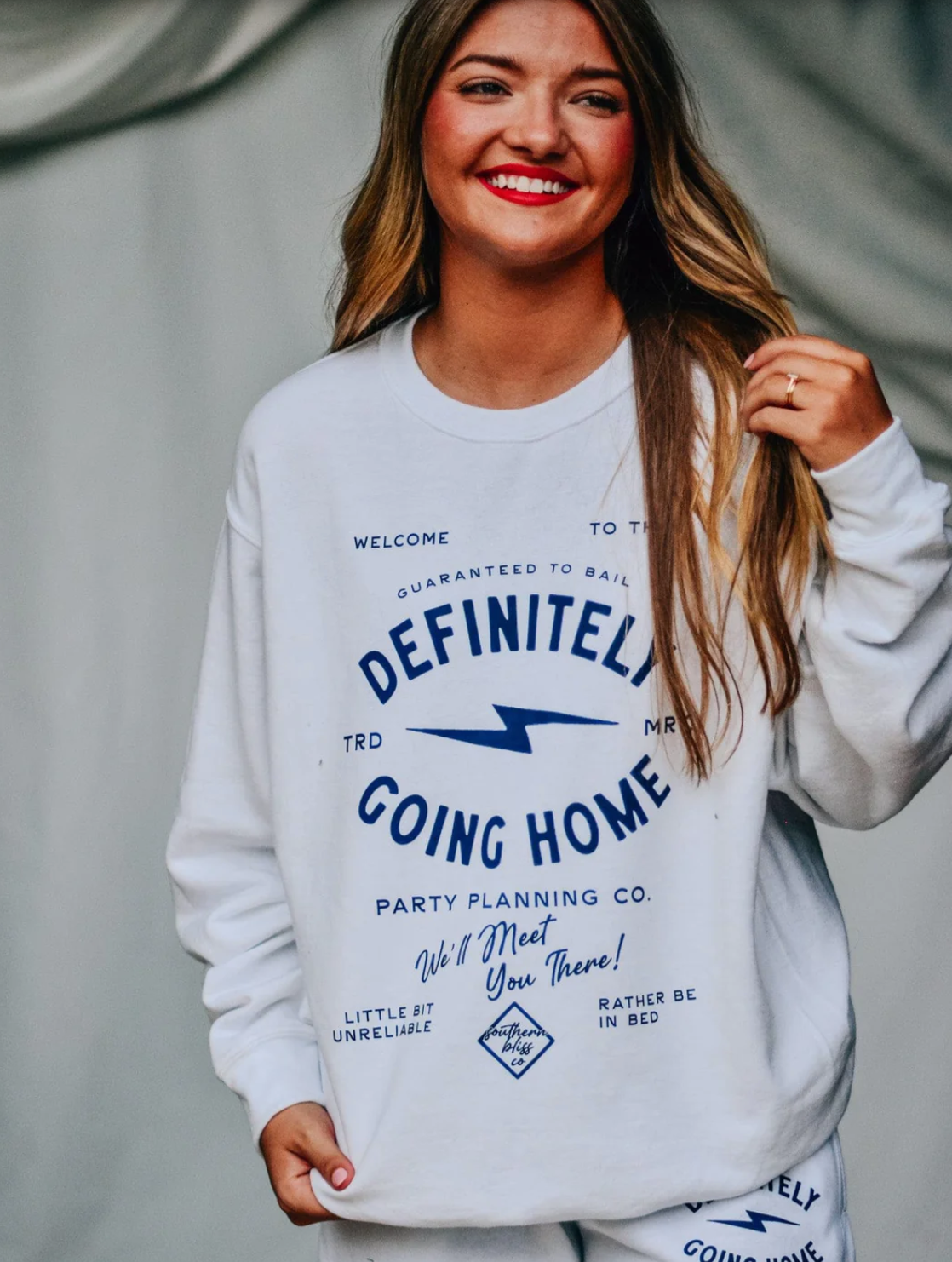 Definitely Going Home Crewneck by Southern Bliss