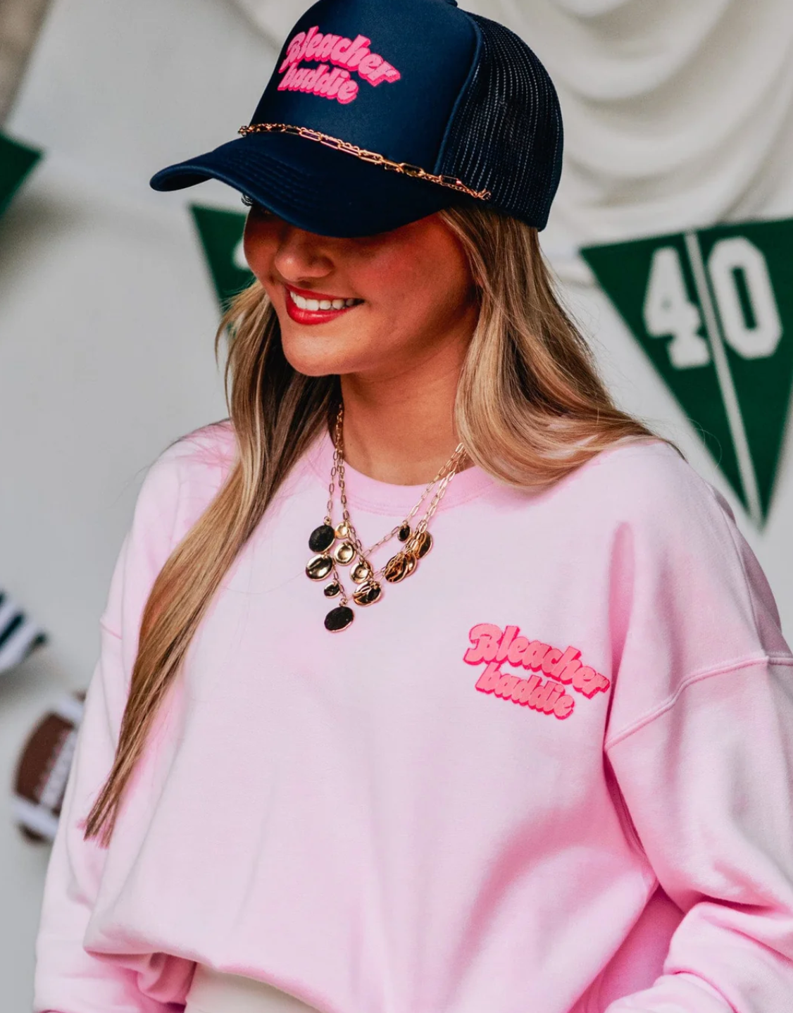 Bleacher Baddie Crewneck by Southern Bliss