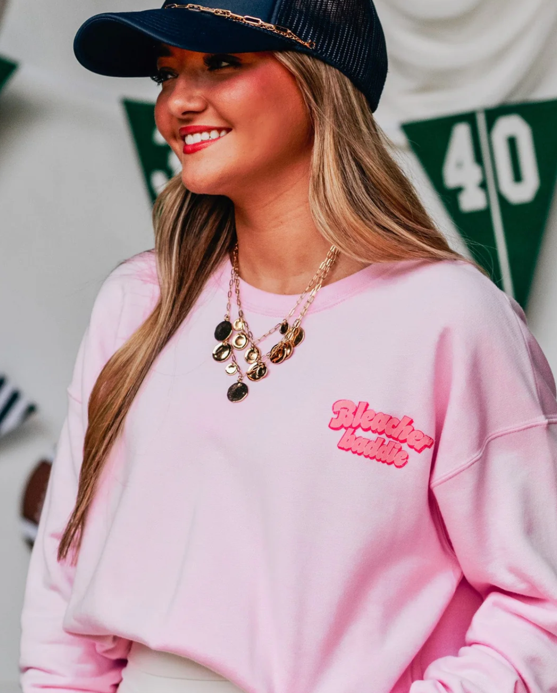 Bleacher Baddie Crewneck by Southern Bliss