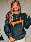 Luxe Puffer Spooky Crewneck by Southern Bliss