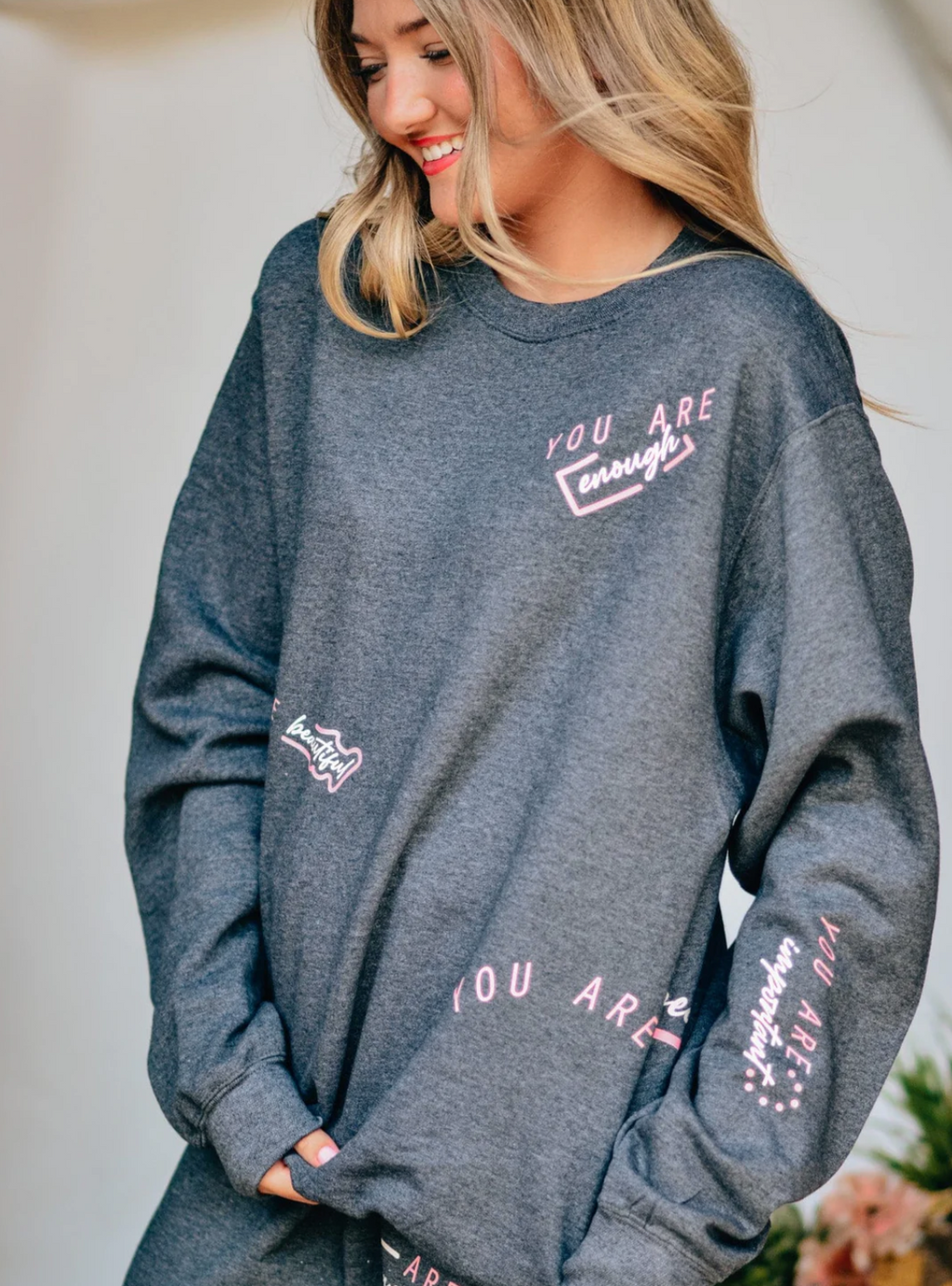 You Are Enough Crewneck by Southern Bliss