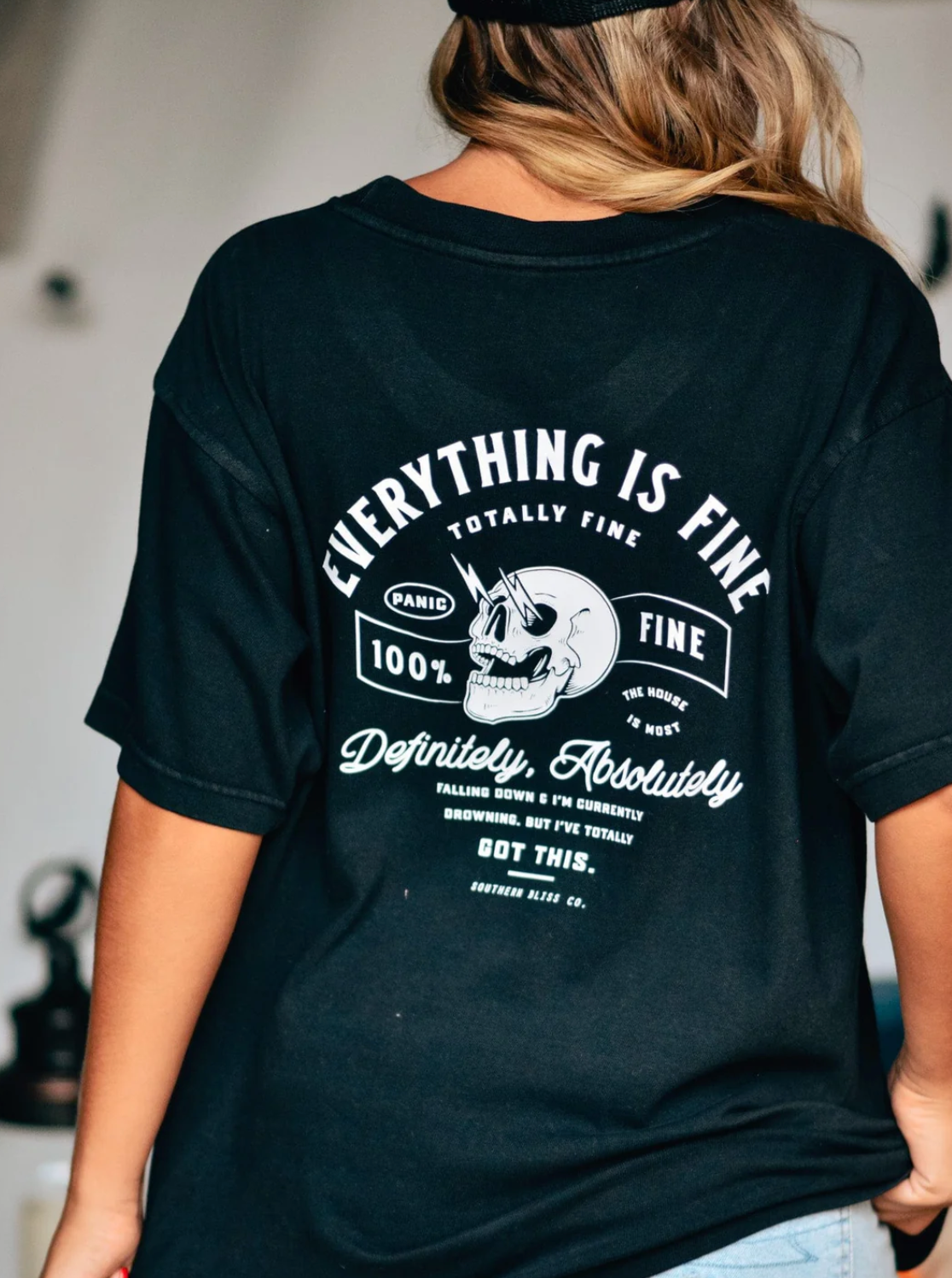 Everything is Fine Tee by Southern Bliss