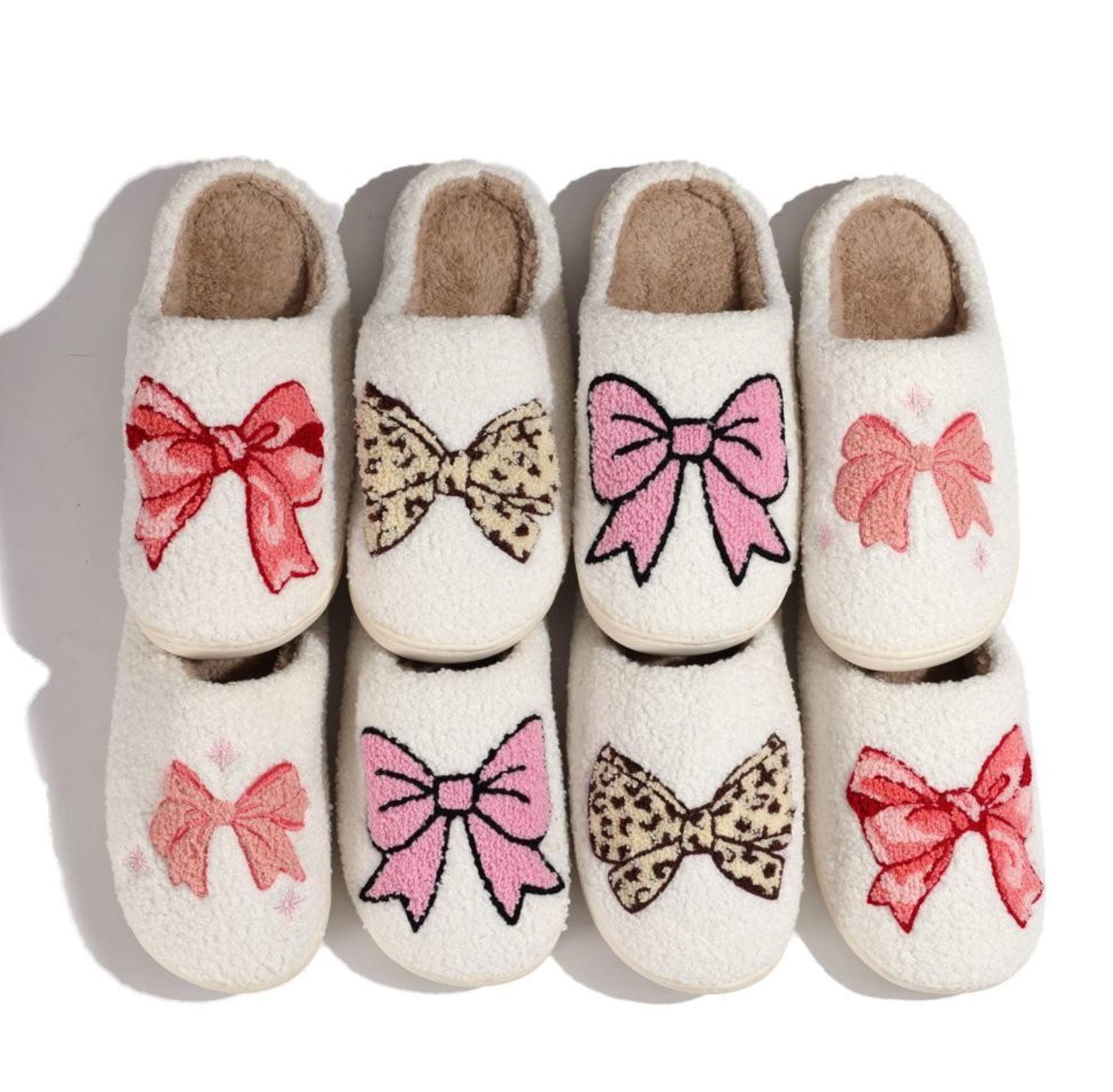 Bow Slippers in 4 Prints