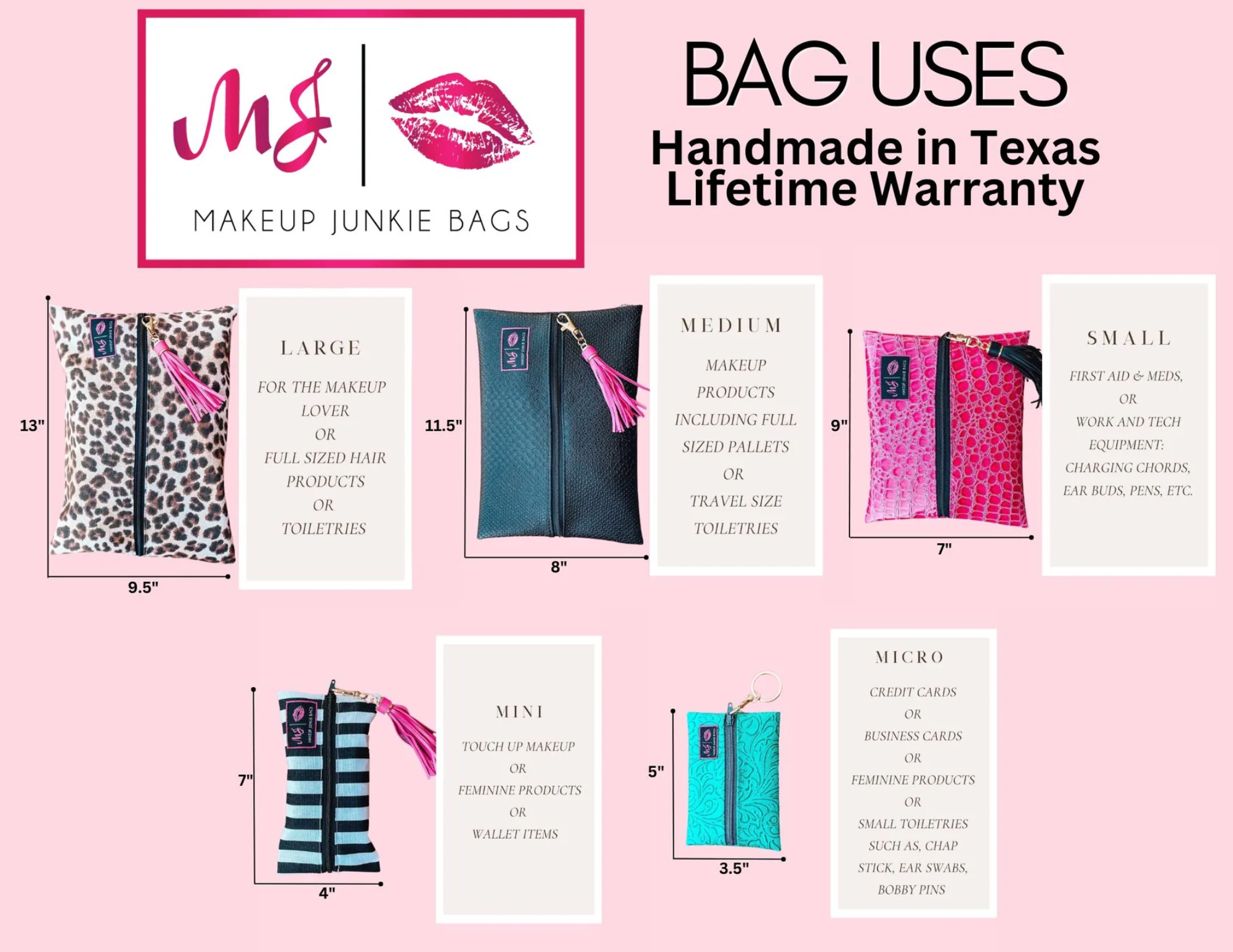 Popular Limited Edition Makeup Junkie Bags