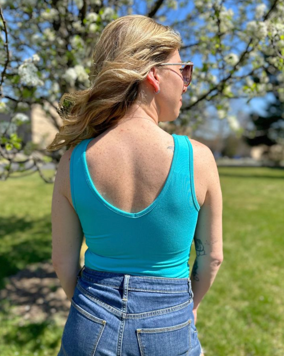 Just Say Yes Built in Reversible Bra Tank
