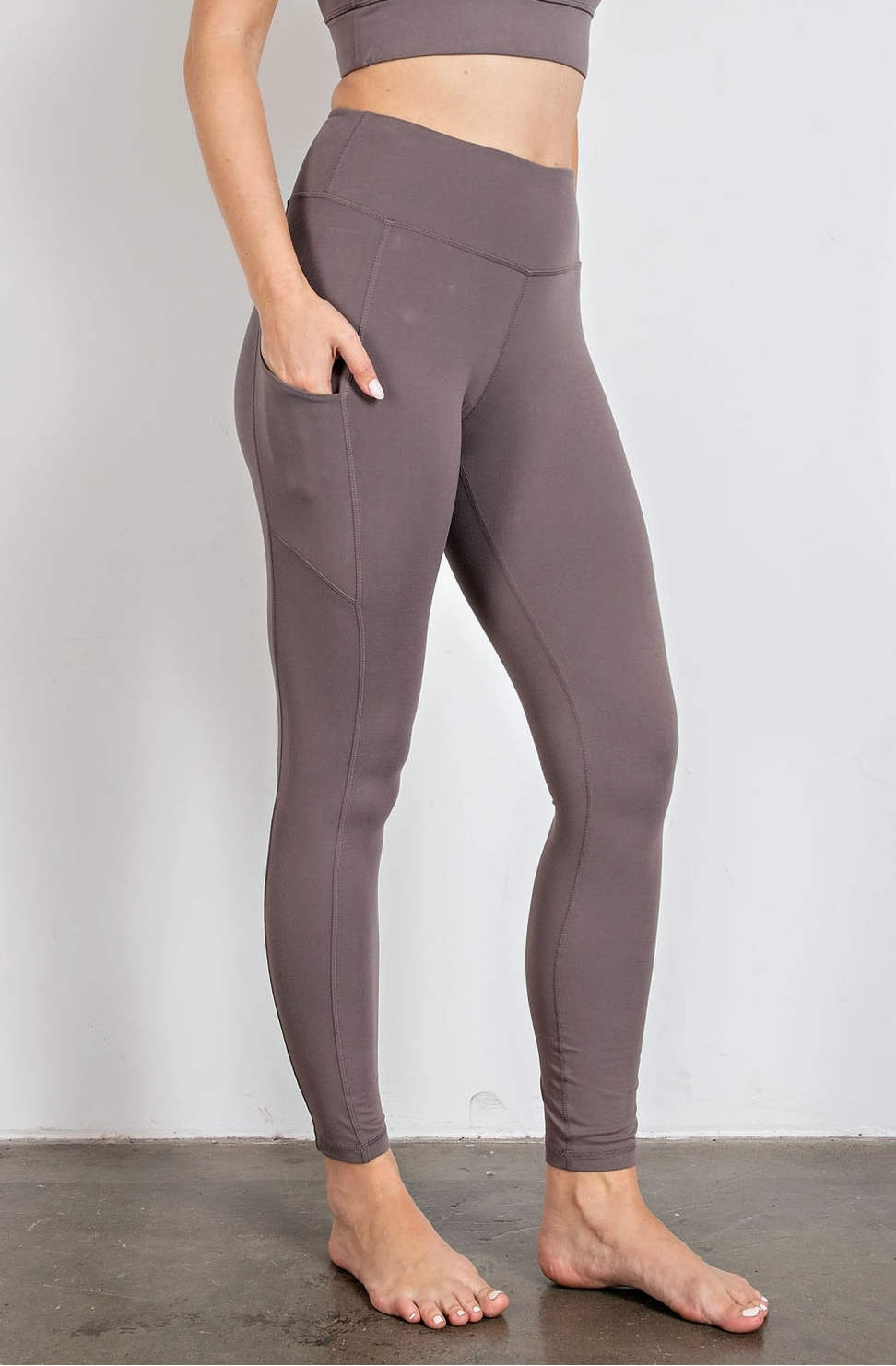 Butter Soft Basic Full Length Leggings with Pockets