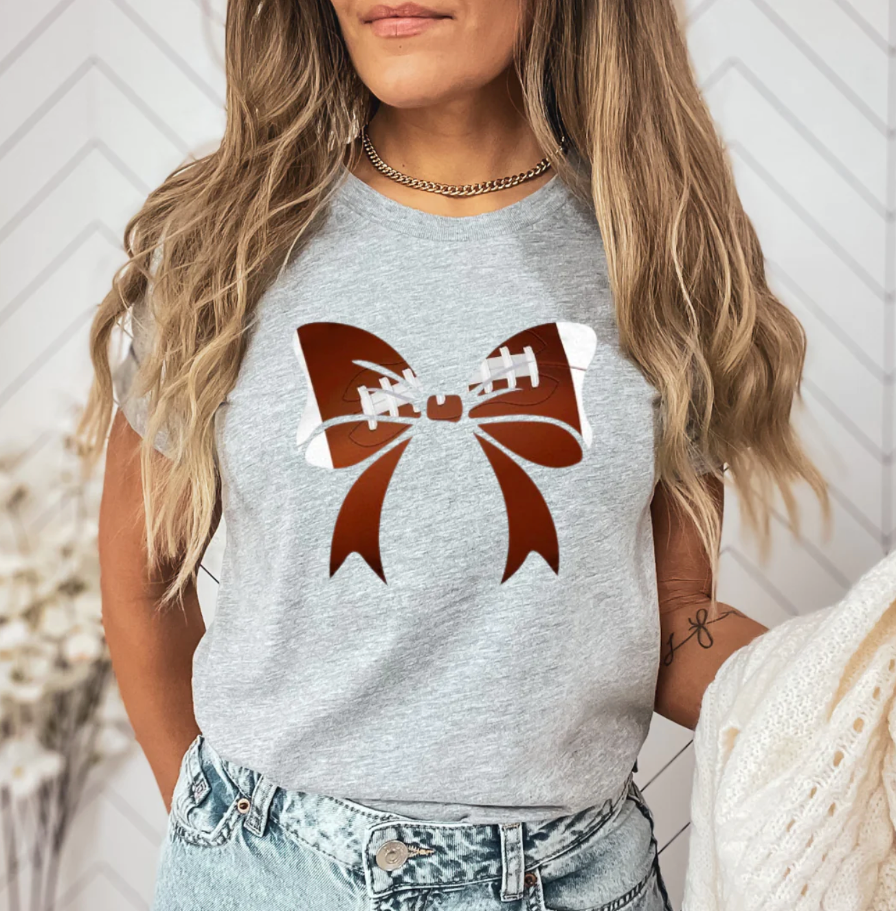 Wrapped in a Bow Sports Mama Crewneck