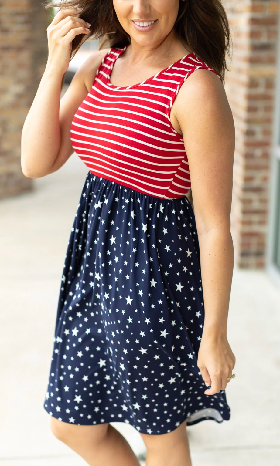 Kelsey Tank Dress - Stars & Stripes