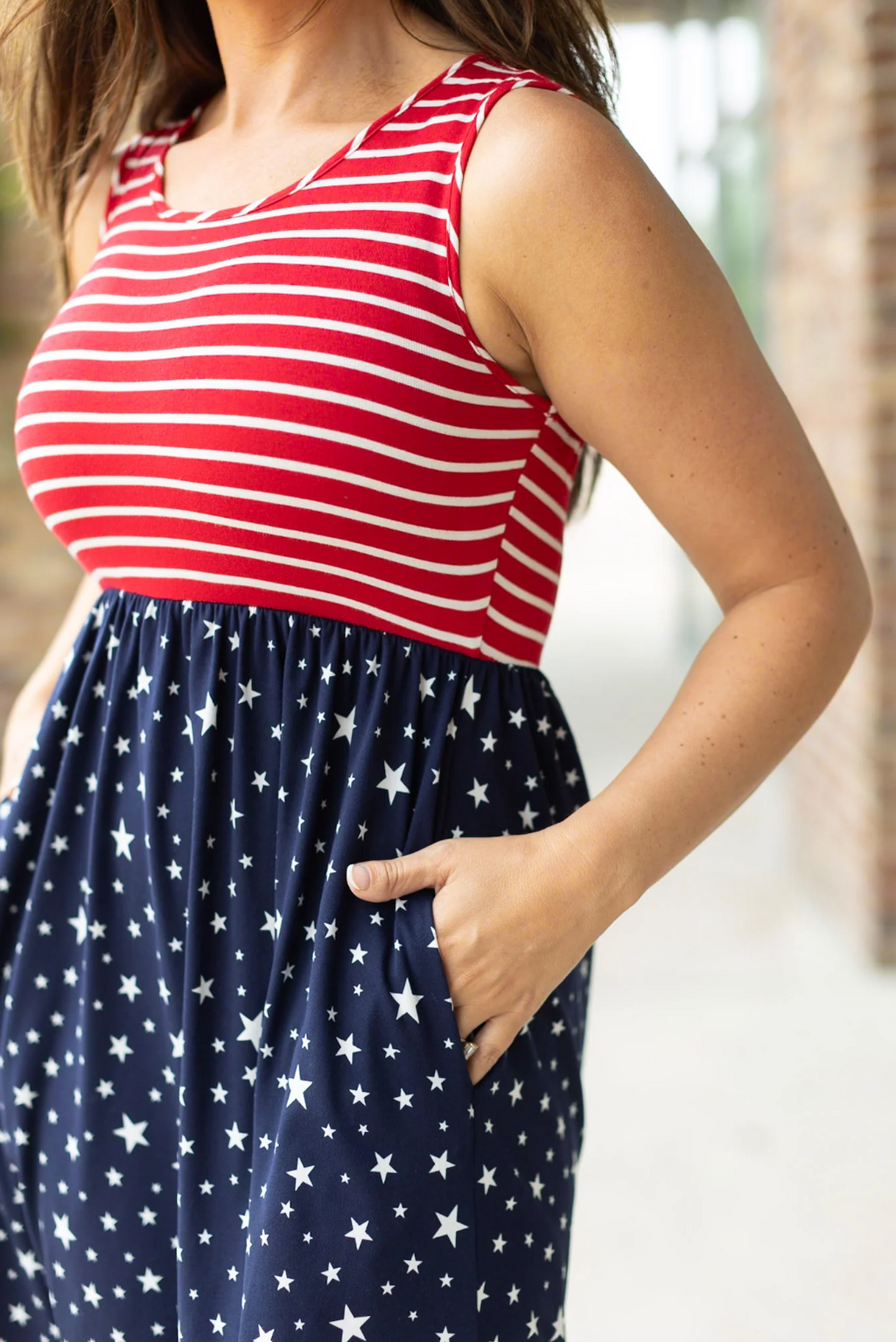 Kelsey Tank Dress - Stars & Stripes