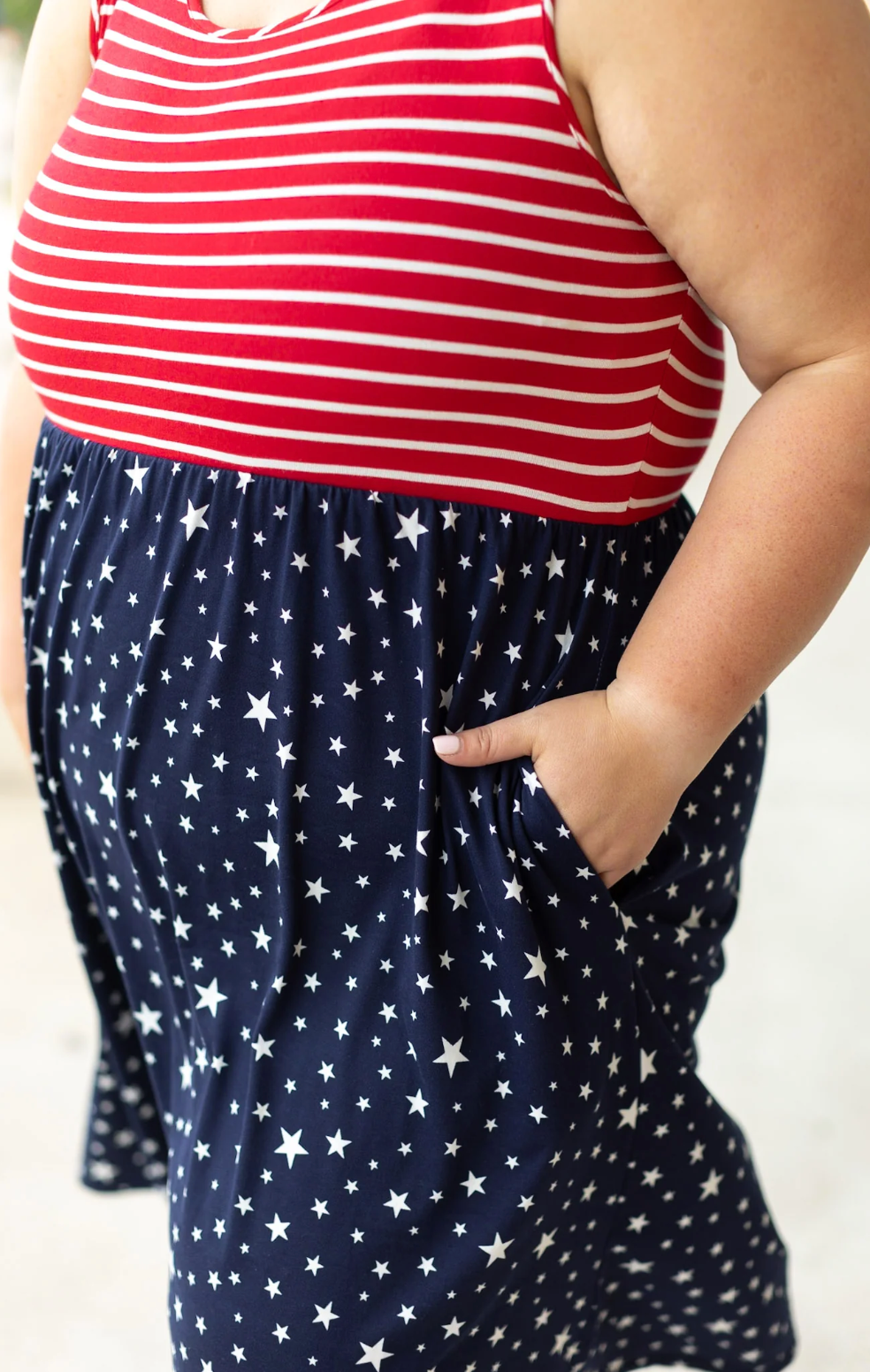 Kelsey Tank Dress - Stars & Stripes