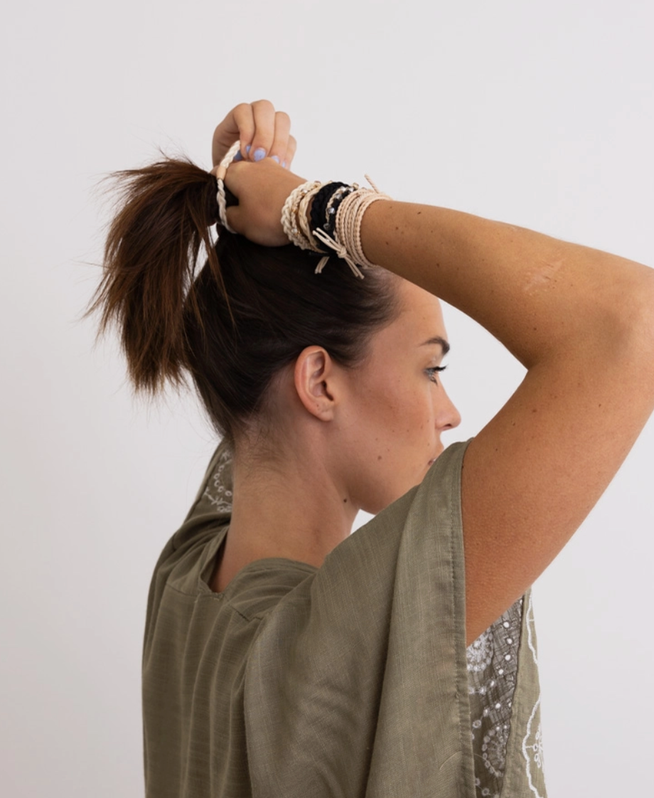 Hair Tie Bracelet Stacks - 20 Bands