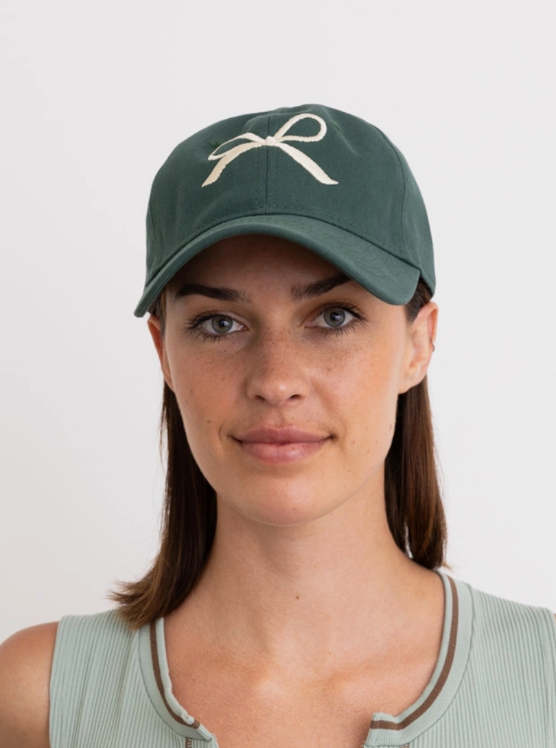 Bow Ribbon Embroidered Baseball Cap - 3 Colors