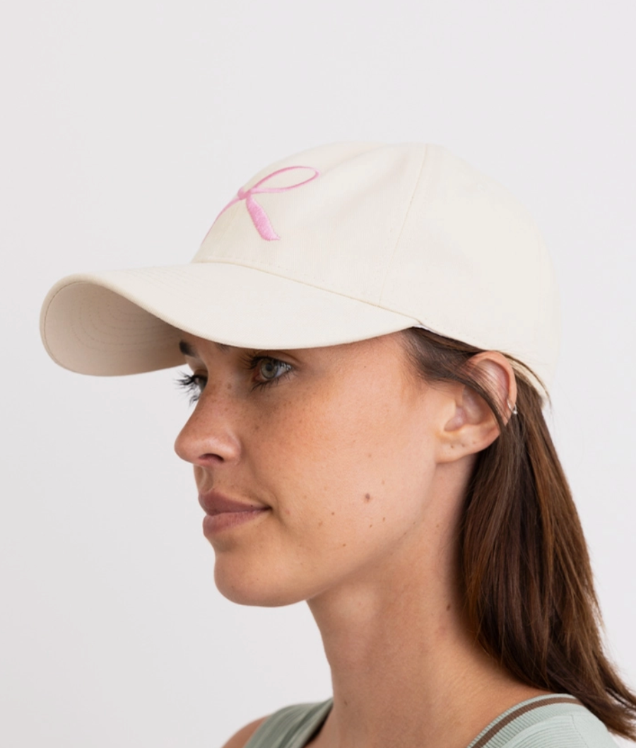 Bow Ribbon Embroidered Baseball Cap - 3 Colors