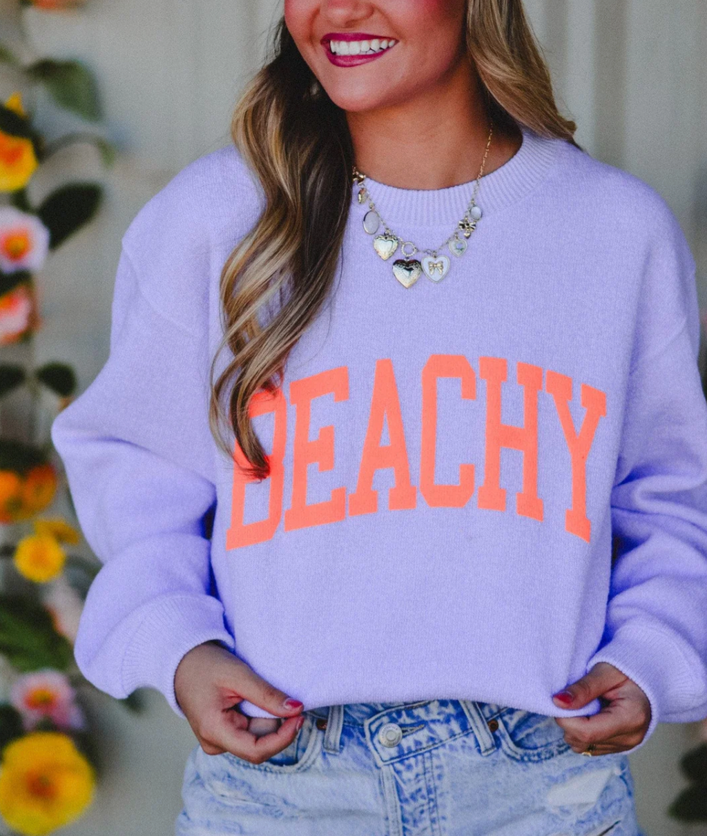 Beachy Babe Knit Crewneck *Made to Order*