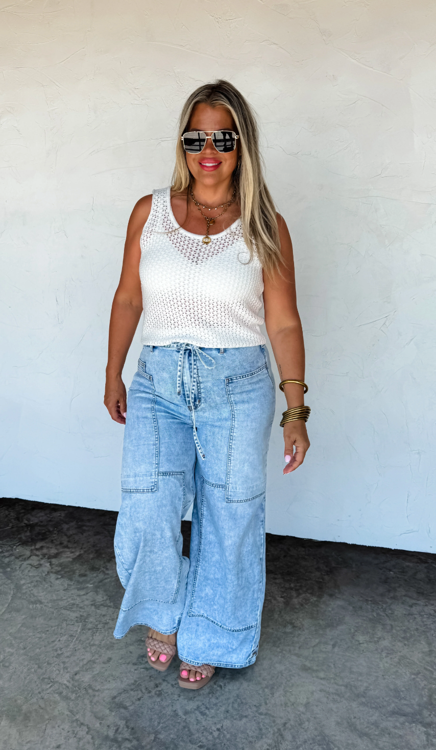 Jovie Tie Waist Jeans Custom Cut