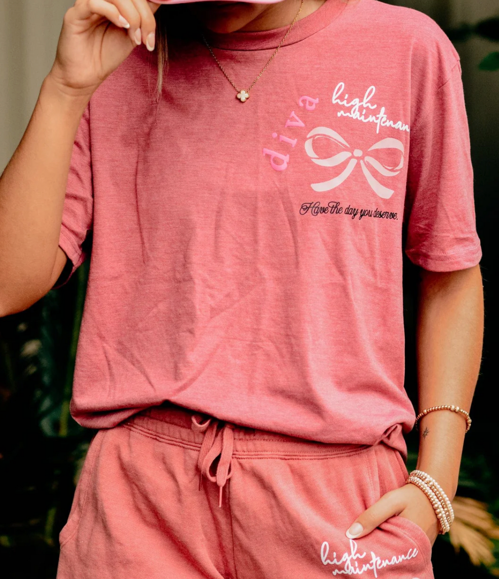 Diva Mauve Tee by Southern Bliss