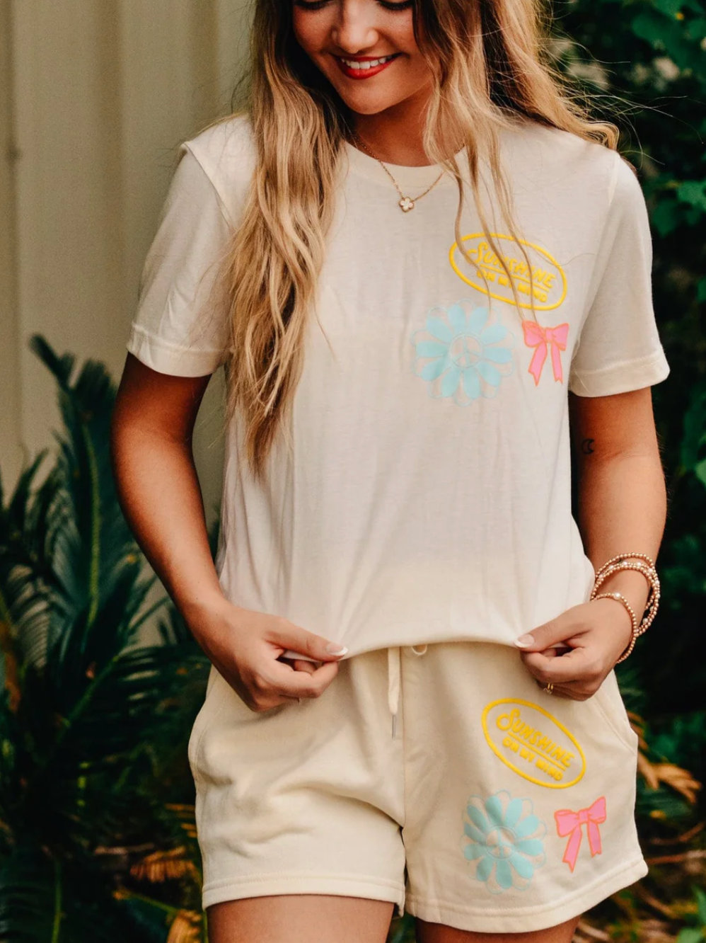 Sunshine Ivory Tee by Southern Bliss